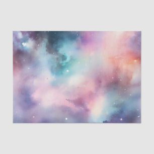 Papier Mousseline Aquarelle Ethérée Galaxie Dreamy Cosmic