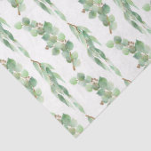 Papier Mousseline Aquarelle Eucalyptus Series Design 10 (Détail)