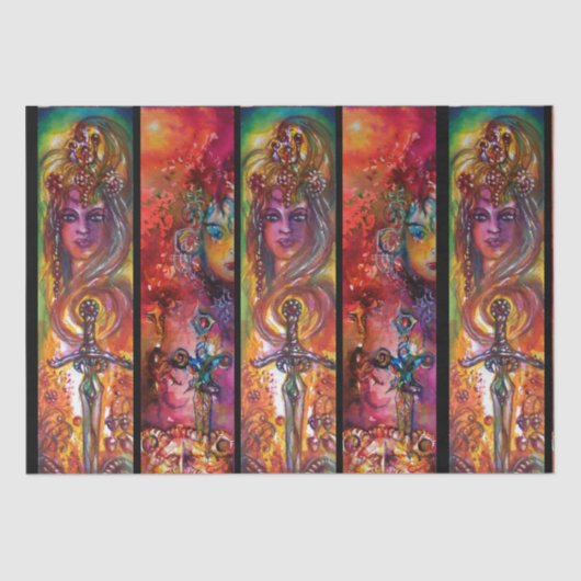 Papier Mousseline Aquarelle EXCALIBUR ET DURENDAL (Recto)