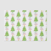 Papier Mousseline Aquarelle Festive de Noël (Recto)