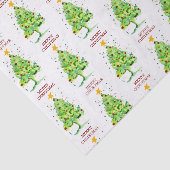 Papier Mousseline Aquarelle Festive de Noël (Détail)