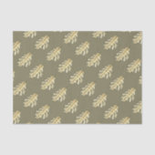 Papier Mousseline Aquarelle feuille chêne (Recto)