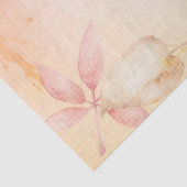 Papier Mousseline Aquarelle - Feuilles d'automne - Papier Tissu de d (Détail)