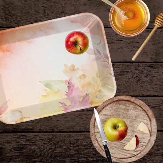 Papier Mousseline Aquarelle - Feuilles d'automne - Papier Tissu de d