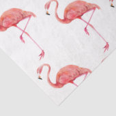 Papier Mousseline Aquarelle Flamant rose série Design 1 (Détail)