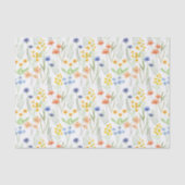 Papier Mousseline Aquarelle Fleur Sauvage (Recto)