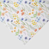 Papier Mousseline Aquarelle Fleur Sauvage (Détail)