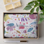 Papier Mousseline Aquarelle Fleur sauvage Peinture botanique (Cadeau)