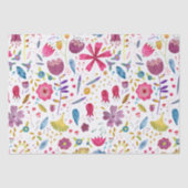 Papier Mousseline Aquarelle Fleur sauvage Peinture botanique (Recto)