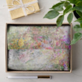 Papier Mousseline Aquarelle Fleurs Abstraites près de l'étang (Cadeau)