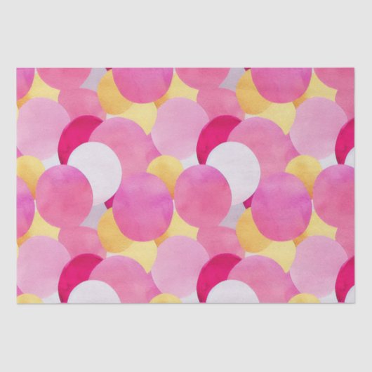 Papier Mousseline Aquarelle Fleurs de printemps peintes (Recto)