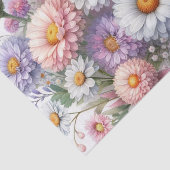 Papier Mousseline Aquarelle Fleurs en pastels doux (Détail)