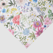 Papier Mousseline Aquarelle Fleurs Jardins Mixtes (Détail)