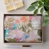 Papier Mousseline Aquarelle Floral Découpage avec Pink et Peach (Cadeau)