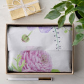 Papier Mousseline Aquarelle Floral Mariage été (Cadeau)