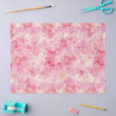 Papier Mousseline Aquarelle florale (Artisanat)