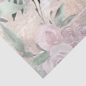 Papier Mousseline aquarelle florale (Détail)