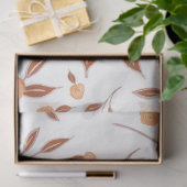 Papier Mousseline Aquarelle Florale Boho Peach Moderne Vine Decoupag (Cadeau)