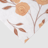 Papier Mousseline Aquarelle Florale Boho Peach Moderne Vine Decoupag (Détail)