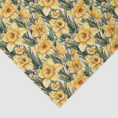 Papier Mousseline Aquarelle florale Daffodile de Pâques Exclusive (Détail)