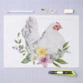 Papier Mousseline Aquarelle florale de Hen (Artisanat)