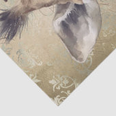 Papier Mousseline Aquarelle Florale de la Giraffe Cute (Détail)