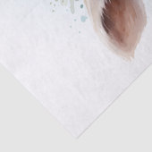 Papier Mousseline Aquarelle florale de mouton (Détail)