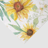 Papier Mousseline Aquarelle florale de tournesol rustique Découpage  (Détail)