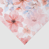 Papier Mousseline Aquarelle florale Imprimer Papier Tissu (Détail)