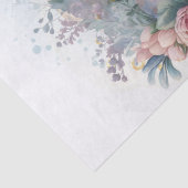 Papier Mousseline Aquarelle florale lapin (Détail)