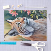 Papier Mousseline Aquarelle florale Lynx (Artisanat)