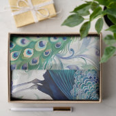 Papier Mousseline Aquarelle florale Peacock (Cadeau)