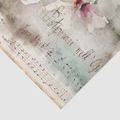 Papier Mousseline Aquarelle florale vintage (Détail)