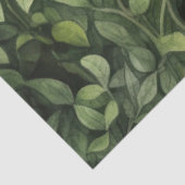 Papier Mousseline Aquarelle Forrest Greens Baby shower neutre (Détail)