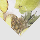 Papier Mousseline Aquarelle fraîche Fruits tropicaux Monogramme Moti (Détail)