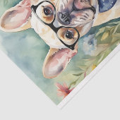 Papier Mousseline Aquarelle French Bulldog dans la page de découpage (Détail)