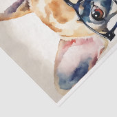 Papier Mousseline Aquarelle French Bulldog dans la page de découpage (Détail)