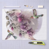 Papier Mousseline Aquarelle Fuchsia (Artisanat)