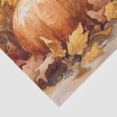 Papier Mousseline Aquarelle Golden Retriever avec découpage Citrouil (Détail)