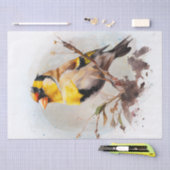 Papier Mousseline Aquarelle Goldfinch Bird (Artisanat)