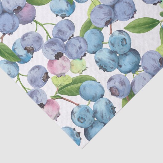 Papier Mousseline Aquarelle Grand bleuet juteux (Détail)