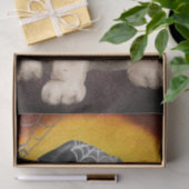 Papier Mousseline Aquarelle Halloween Carlin Chien Spider (Cadeau)