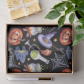 Papier Mousseline Aquarelle Halloween Citrouilles, Potion magique (Cadeau)