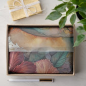 Papier Mousseline Aquarelle Hibiscus Tropical Goth Skull Decoupage (Cadeau)