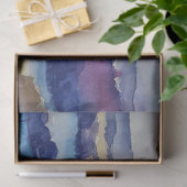 Papier Mousseline Aquarelle Hiver Montagnes Découpage Papier Tissu (Cadeau)