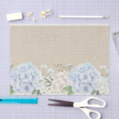 Papier Mousseline Aquarelle Hydrangea Poème Calligraphie Découpage (Artisanat)