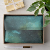 Papier Mousseline Aquarelle jaune vert de l'espace étoile Nebula Uni (Cadeau)