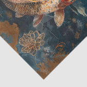 Papier Mousseline Aquarelle Koi Fish Illustration (Détail)