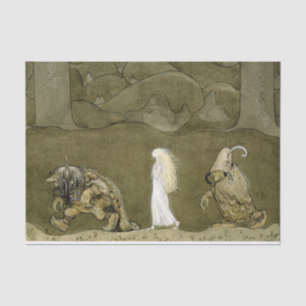 Papier Mousseline Aquarelle « La Princesse et les Trolls » de John B