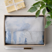 Papier Mousseline Aquarelle Labradooda Chien dans la forêt d'hiver (Cadeau)